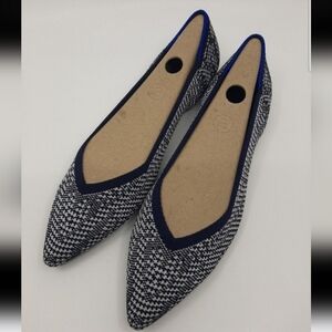 Rothy's Navy Houndstooth Brand New 9.5